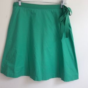 JCrew Kelly Green Cotton Skirt